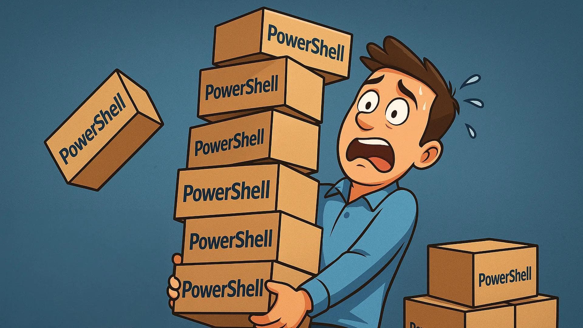 A software packager has a hard time with too many PowerShell packages
