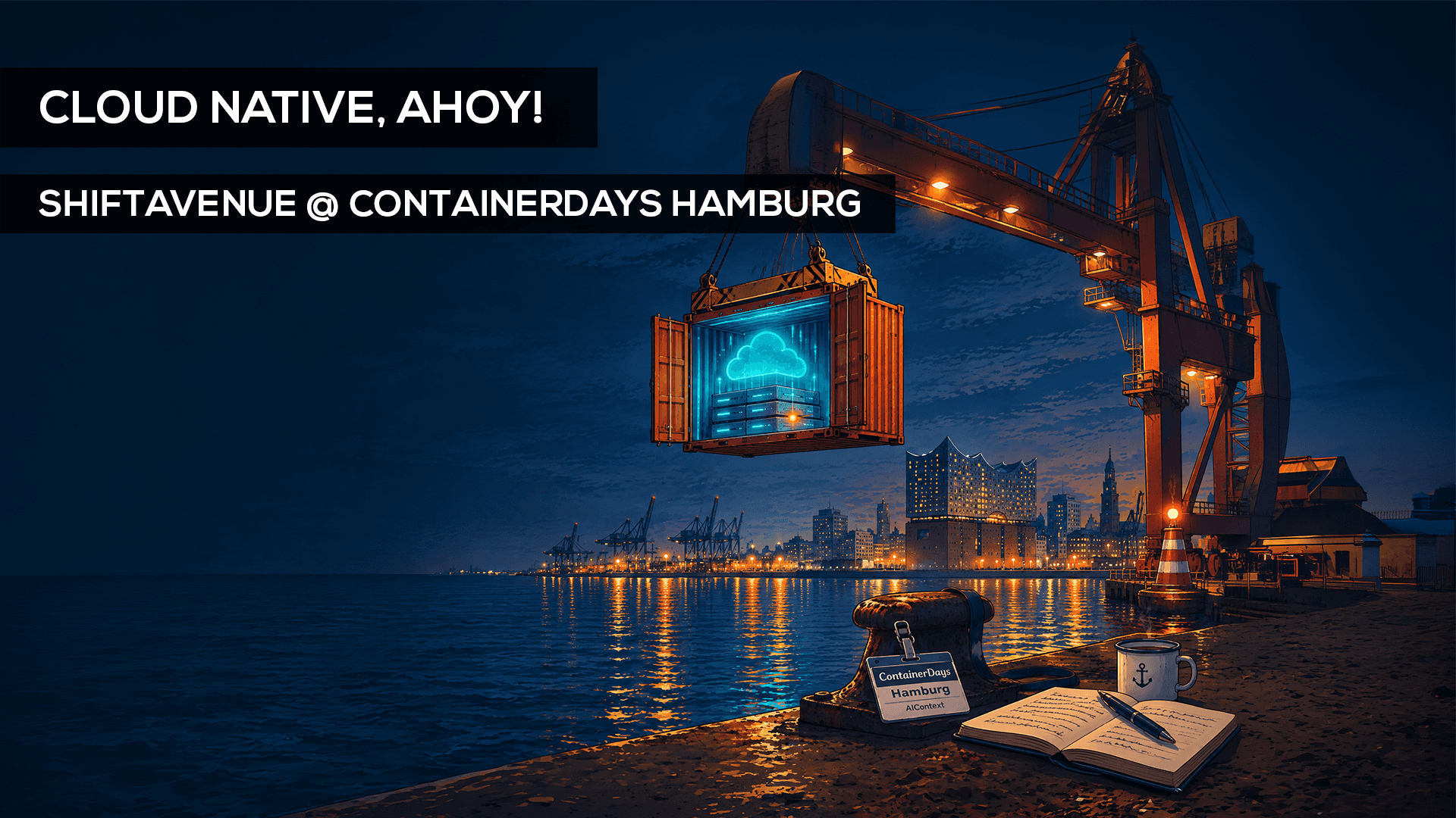 Cloud native at the Hamburg docks for ContainerDays 2026.