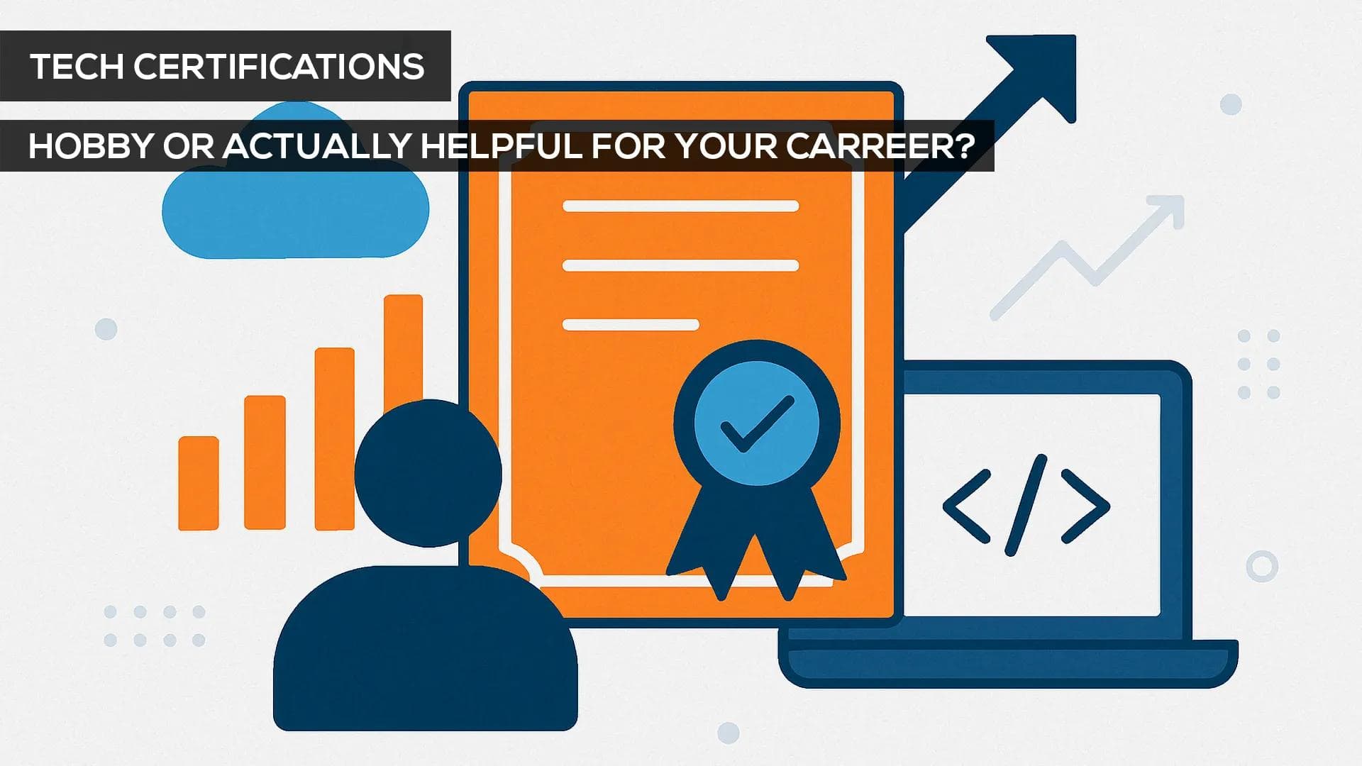 Infographic of a tech cert boosting an IT career